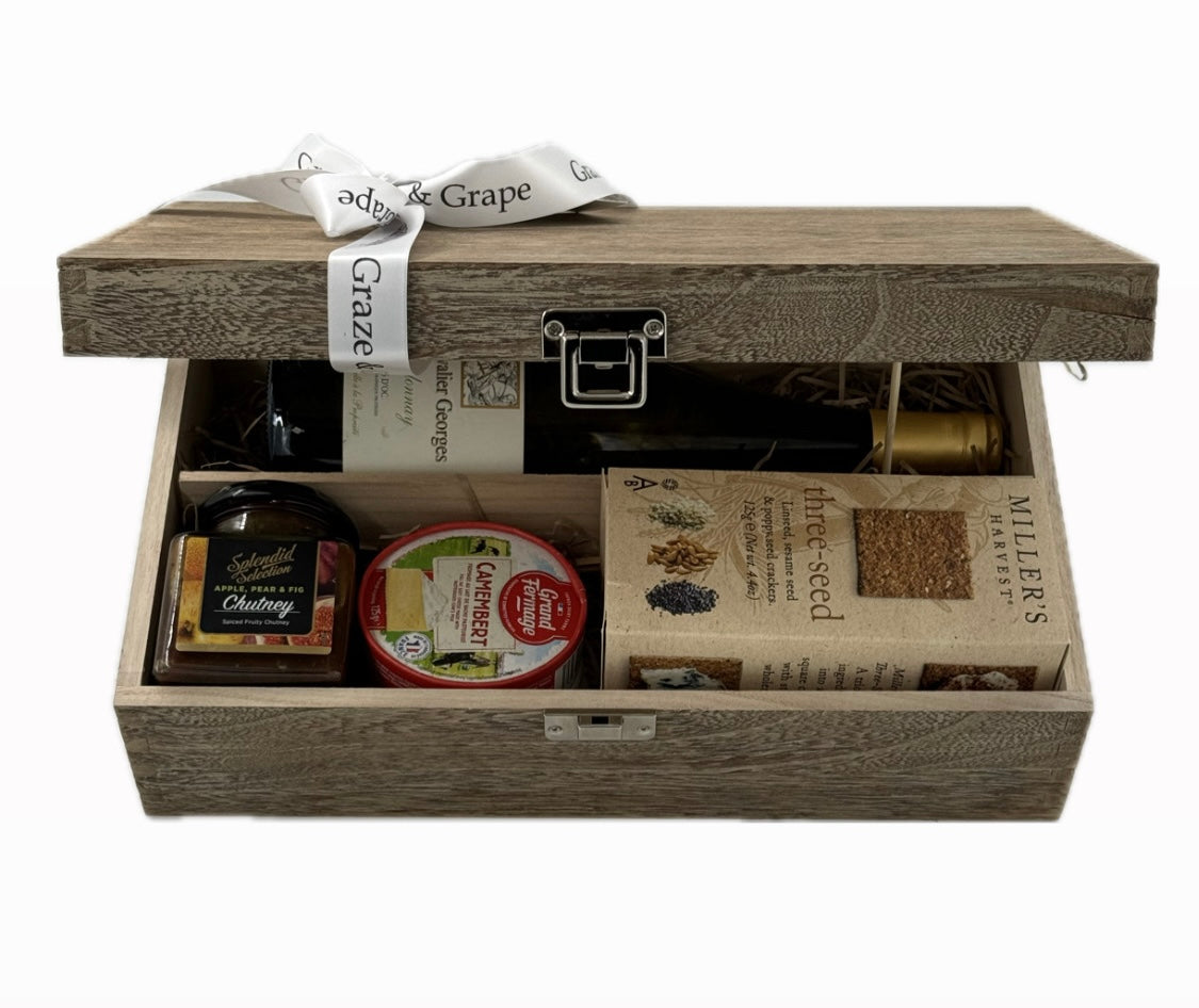 Wine & Cheese Pairing Gift Boxes. 12 pairing Options Available