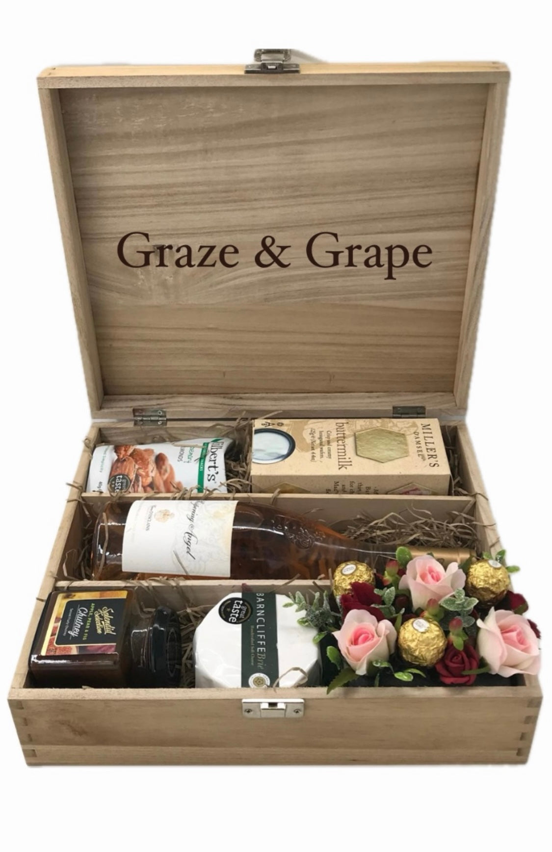 Bespoke & Beautiful Gourmet Gift Box with 10 Wine Options