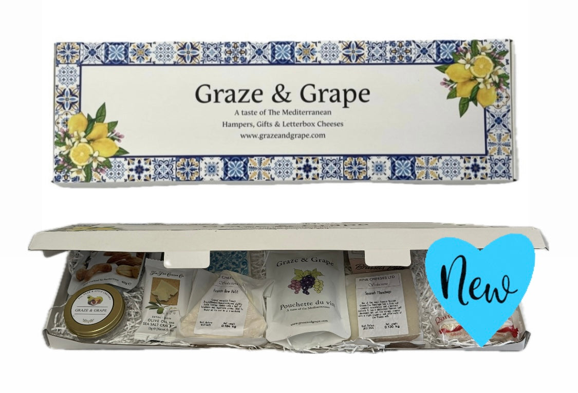 Letterbox Cheese Gift box. “A Taste of the Mediterranean”