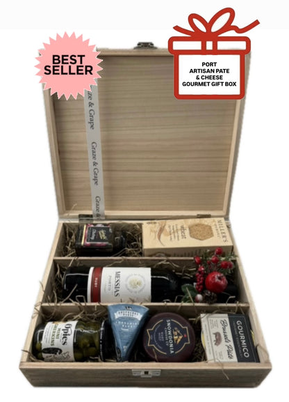 Luxury Port, Cheese & Pate Gourmet Gift Box