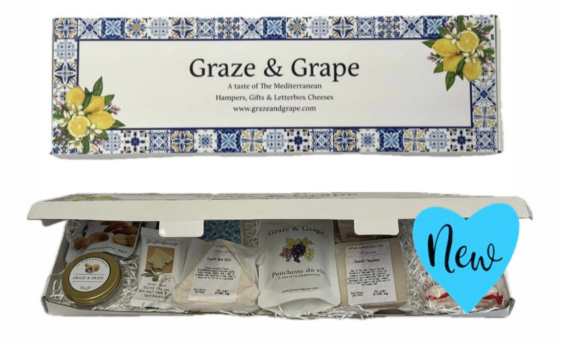 Letterbox Cheese Gift box. “A Taste of the Mediterranean”