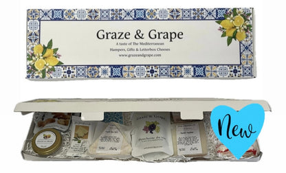 Letterbox Cheese Gift box. “A Taste of the Mediterranean”