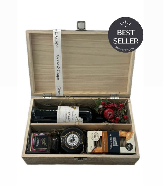 Wine, Cheese & Chutney Pairing Gift Boxes. 7 pairing Options Available